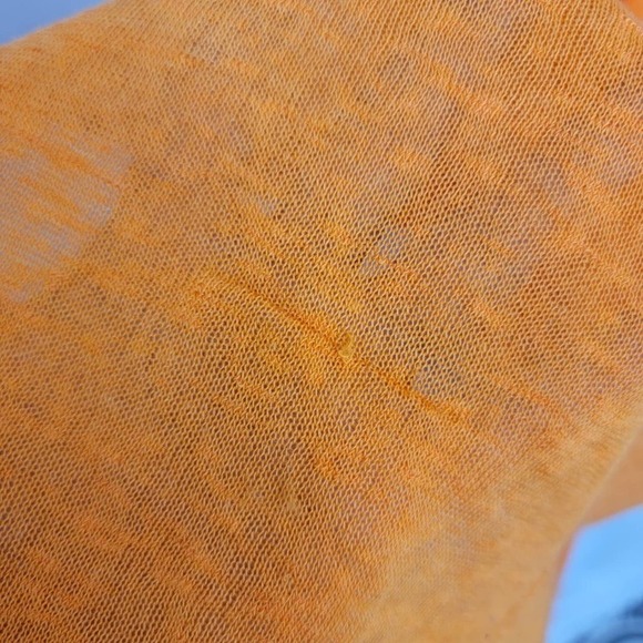 TIME and Tru Orange Longer thin Dress button up bathing suit cover up - Picture 10 of 12